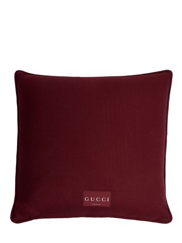 Cojín De Viscosa Gg Con Jacquard - GUCCI - Modalova