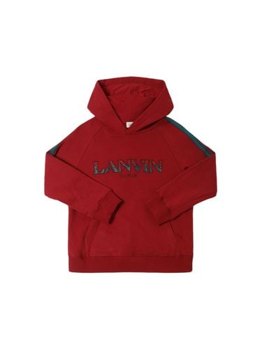 Sudadera De Algodón Bordada Con Capucha - LANVIN - Modalova