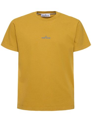 T-shirt Maniche Corte In Cotone - STONE ISLAND - Modalova