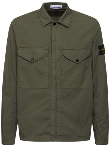 Cotton Overshirt - STONE ISLAND - Modalova