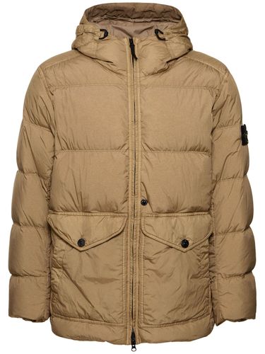 Chaqueta De Plumas Con Capucha - STONE ISLAND - Modalova