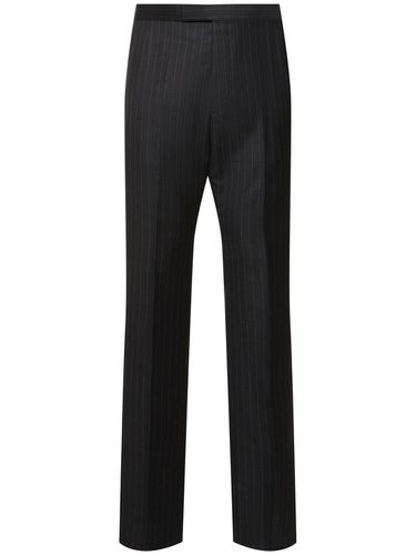 Pinstriped Wool Formal Pants - THOM BROWNE - Modalova