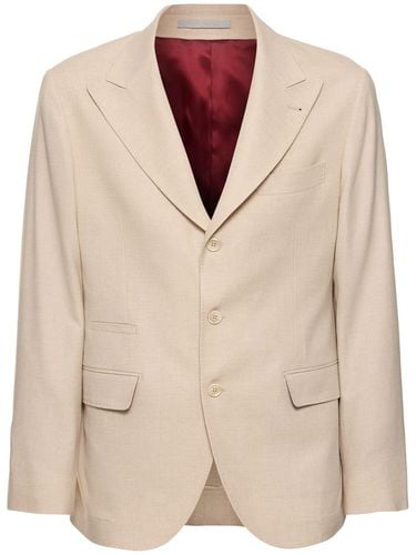 Deconstructed Wool Blend Blazer - BRUNELLO CUCINELLI - Modalova