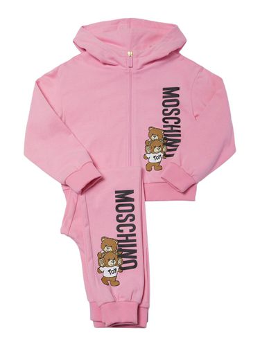 Sudadera Y Pantalones De Felpa De Algodón - MOSCHINO - Modalova