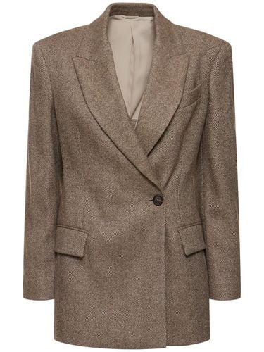 Blazer In Misto Lana A Lisca Di Pesce - BRUNELLO CUCINELLI - Modalova