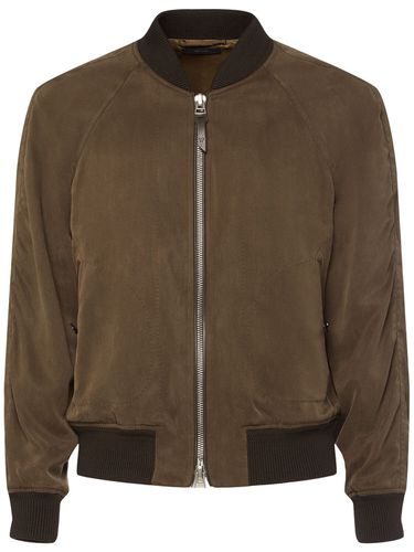 Bomber In Gabardina - TOM FORD - Modalova