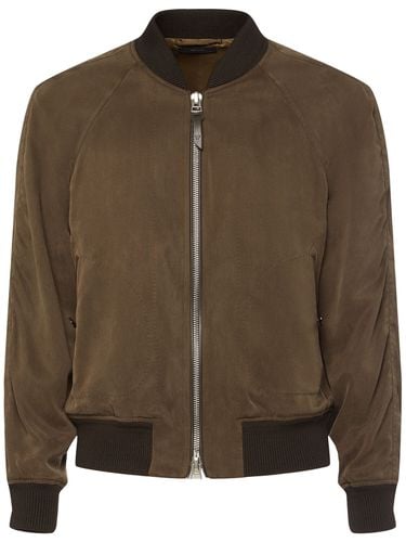 Bomberjacke Aus Gabardine - TOM FORD - Modalova