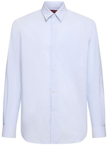 Striped Cotton Poplin Shirt - GUCCI - Modalova