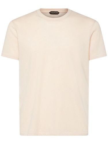 T-shirt Aus Baumwollmelange - TOM FORD - Modalova