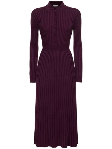 Ardor Rib Knit Polo Midi Dress - GABRIELA HEARST - Modalova