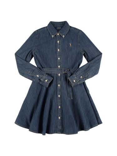 Vestido De Denim De Algodón - POLO RALPH LAUREN - Modalova