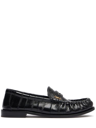 Mm Hohe Aalleder-mokassins „le Loafer“ - SAINT LAURENT - Modalova