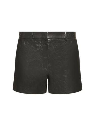 Shorts Aus Leder - GUCCI - Modalova