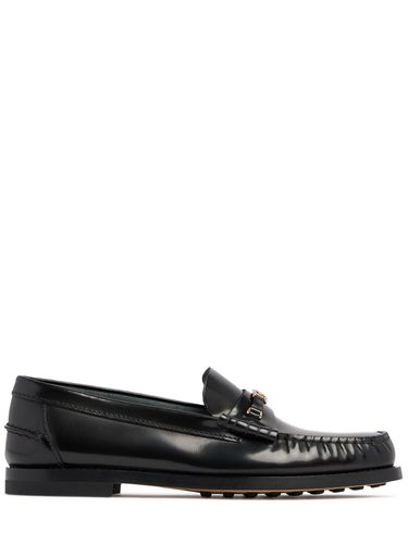 Mm Logo Leather Chain Loafers - TOD'S - Modalova