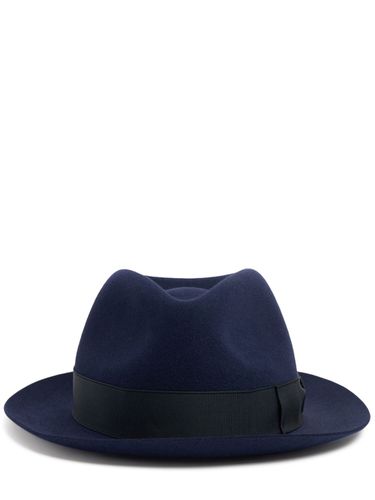 Sombrero Fedora De Fieltro Cepillado - BORSALINO - Modalova