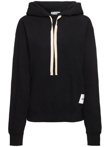 Hooded Cotton Sweatshirt - JIL SANDER - Modalova