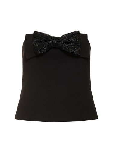 Crepe Bandeau Top - SELF-PORTRAIT - Modalova