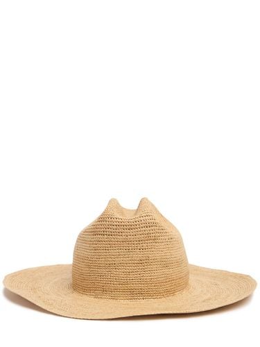 Sombrero Fedora De Rafia - JANESSA LEONE - Modalova