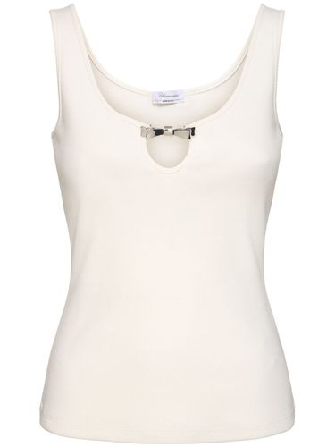 Rib Knit Tank Top - BLUMARINE - Modalova