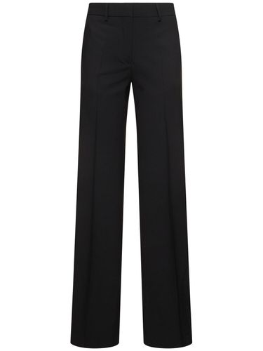 Wool Blend Tailored Flared Pants - MSGM - Modalova