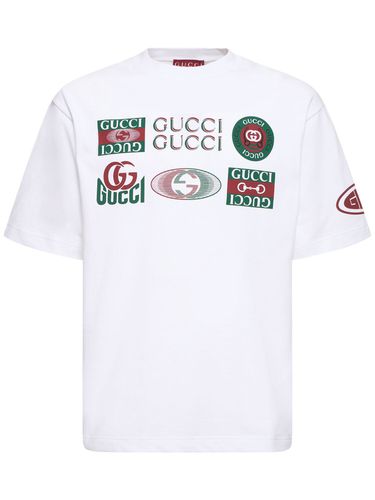 Logo Cotton Jersey T-shirt - GUCCI - Modalova