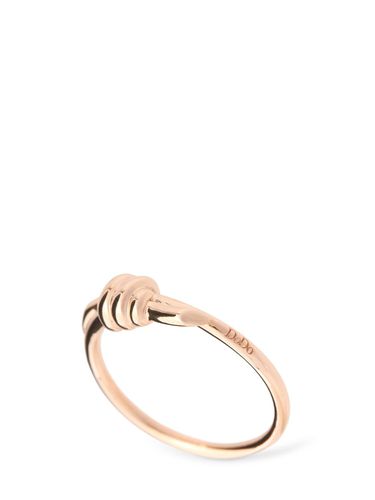 Anello Sottile Nodo In Oro Rosa 9kt - DODO - Modalova