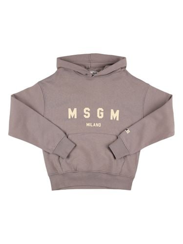 Sudadera De Algodón Estampada - MSGM - Modalova