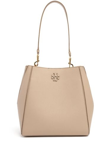 Mcgraw Leather Bucket Bag - TORY BURCH - Modalova