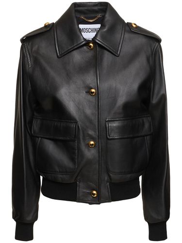 Chaqueta De Piel - MOSCHINO - Modalova