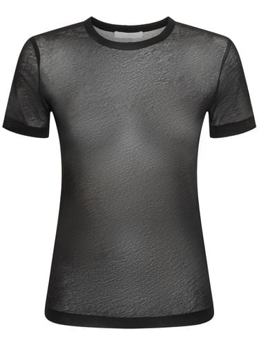 Camiseta De Jersey Transparente - HELMUT LANG - Modalova