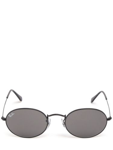 Oval Flat Metal Sunglasses - RAY-BAN - Modalova