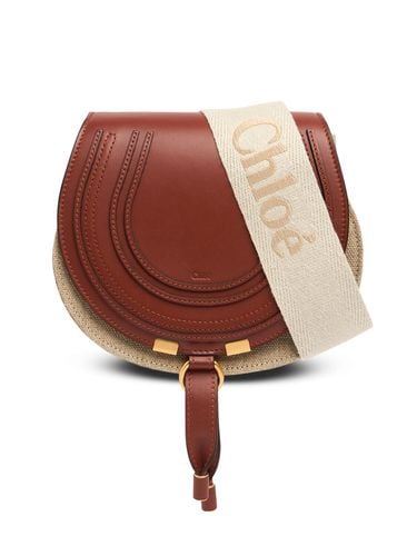 Borsa Piccola Marcie In Pelle E Lino - CHLOÉ - Modalova