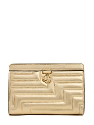 Avenue Quilted Metallic Pouch - JIMMY CHOO - Modalova