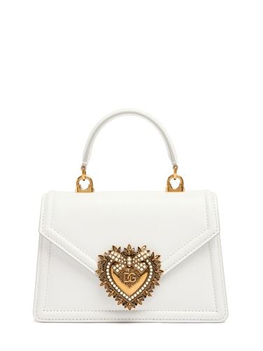 Borsa Mini Devotion In Pelle - DOLCE & GABBANA - Modalova