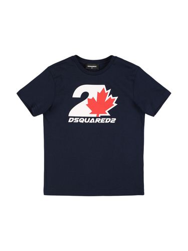 Bedrucktes T-shirt Aus Baumwolljersey - DSQUARED2 - Modalova