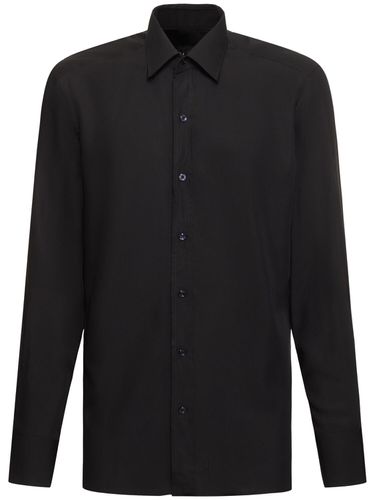 Camicia Slim Fit In Seta - TOM FORD - Modalova