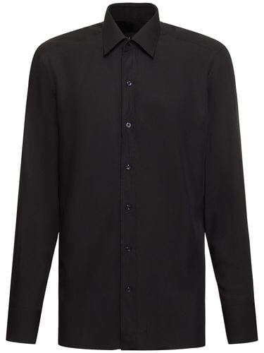 Fluid Silk Slim Fit Shirt - TOM FORD - Modalova