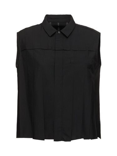 Tailored Sleeveless Shirt - SACAI - Modalova