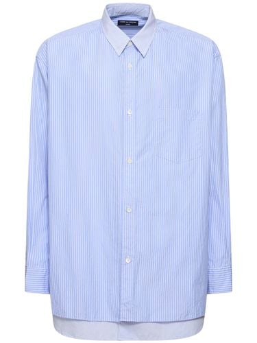 Camicia A Righe In Cotone Doppio - COMME DES GARÇONS HOMME - Modalova