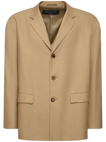 Oversize Single Breast Wool Blazer - COMME DES GARÇONS HOMME - Modalova