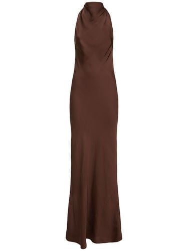 Maxikleid Aus Satin Mit Neckholder - ROTATE - Modalova