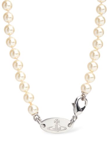 Man Stuart Faux Pearl Necklace - VIVIENNE WESTWOOD - Modalova