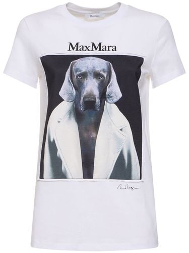 T-shirt Aus Jersey Mit Druck „cipria“ - MAX MARA - Modalova