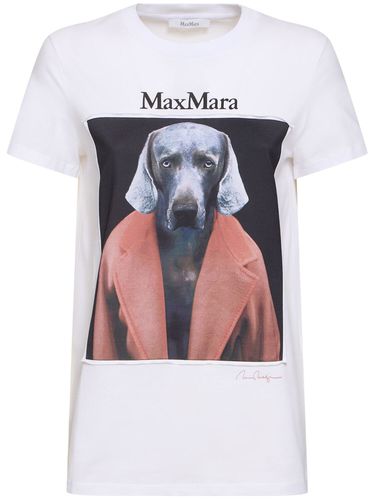 T-shirt Aus Jersey Mit Druck „cipria“ - MAX MARA - Modalova