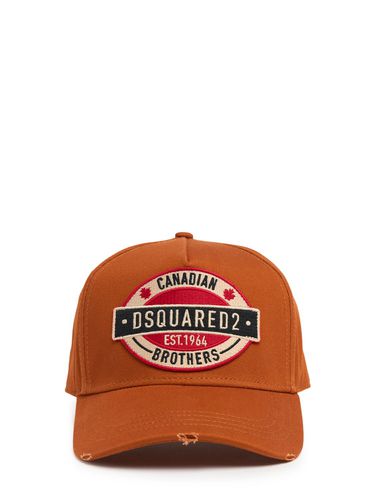 Baseballkappe Aus Baumwolle „canadian Brothers“ - DSQUARED2 - Modalova