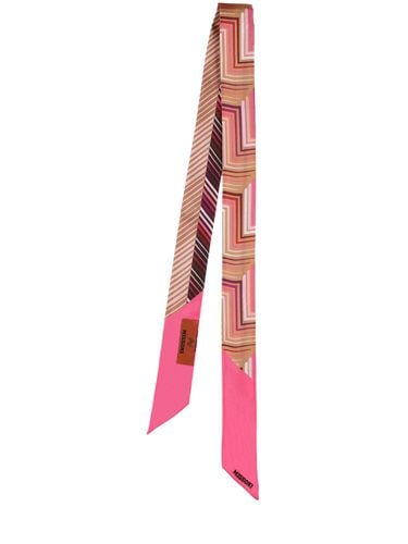 Printed Silk Bandeau Scarf - MISSONI - Modalova