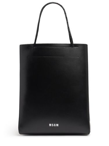 Bolso Mediano Matte Shopping De Piel - MSGM - Modalova