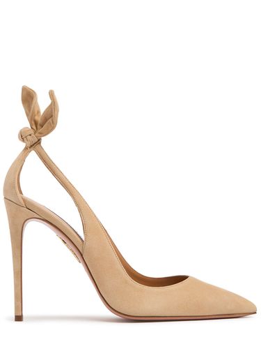 Mm Hohe Pumps Aus Wildleder „bow Tie“ - AQUAZZURA - Modalova