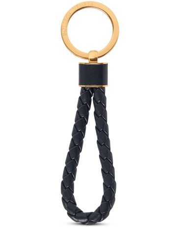 Intreccio Leather Key Ring - BOTTEGA VENETA - Modalova