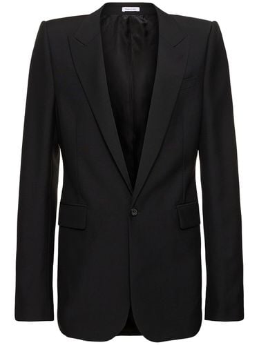 Blazer Aus Woll/mohairmischung - ALEXANDER MCQUEEN - Modalova